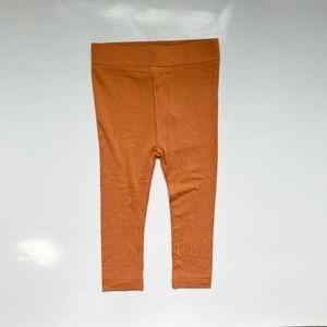 Kate Quinn Orange Skinny Soft Bamboo Stretchy Leggings 12-18 months